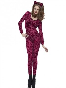 26807 Leopard Print Bodysuit - Pink