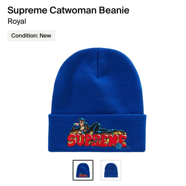 Supreme Catwoman Beanie - Royal (NEW)(FW22BN66)