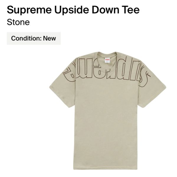 Upside down outlet supreme shirt