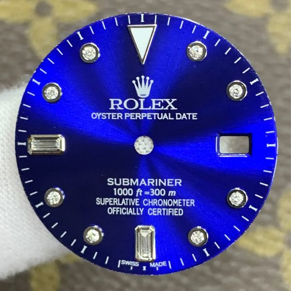 40mm Stainless Rolex Submariner Blue Diamond Dial (New)(16610)