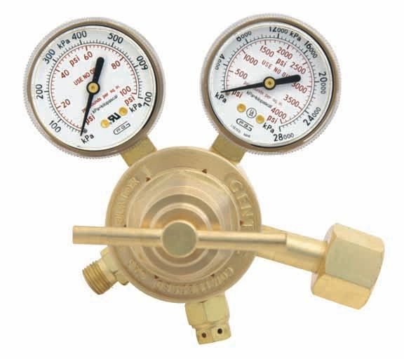 152IN125 GENTEC 125 PSI Nitrogen Regulator