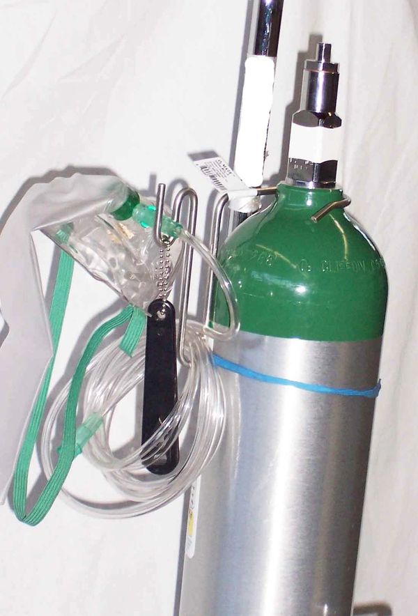 Nasal Cannula And Oxygen Tank