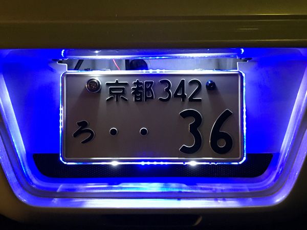 Lighted license hot sale plate