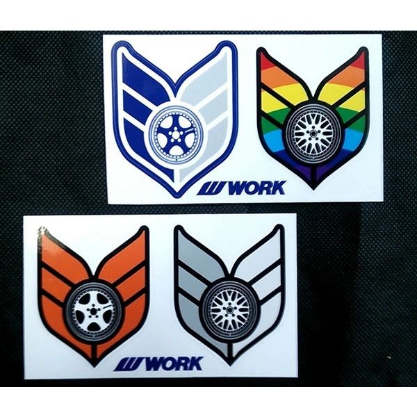 WORK Wheels Stickers