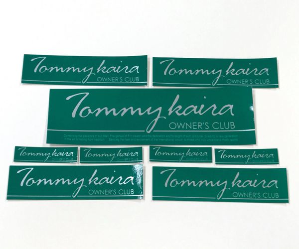 Tommykaira "Owner's Club" sticker set :: GREEN VERSION