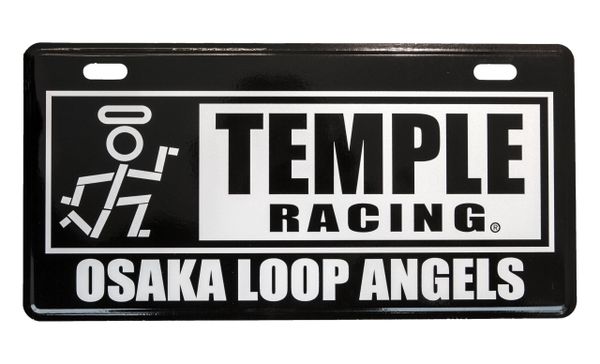 Temple Racing license plate cover