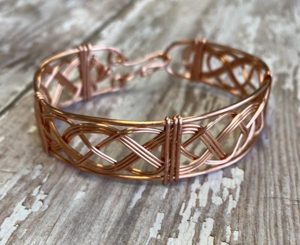 Woven store wire bracelet