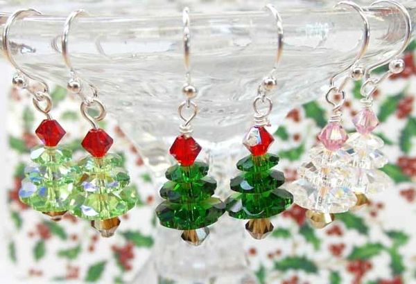 Swarovski crystal christmas tree on sale earrings