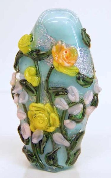 Memory Bead Container with Roses