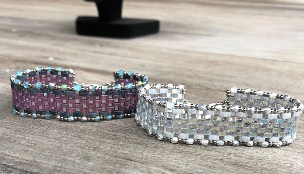 Tila Trio Cuff Bracelet Pattern Download, Beading, Interweave+ Membership,  Beading, Patterns, Bracelets