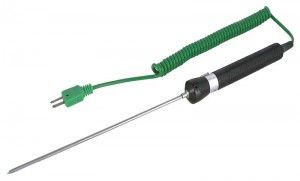 REED R2505 Needle Tip Thermocouple Probe, Type K, -58 to 1112°F (-50 to 600°C)