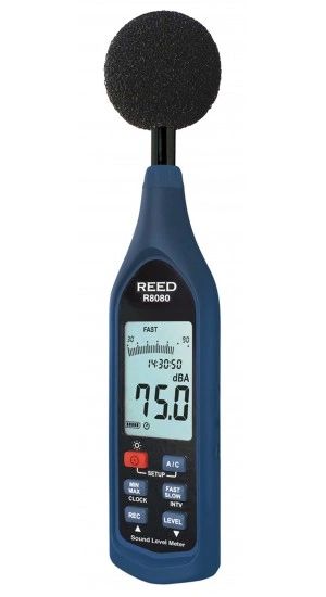 REED R8080 Sound Level Meter, Datalogger with Bargraph, 30 to 130 dB