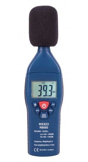 REED R8050 Sound Level Meter, Type 2, 30 to 130 dB