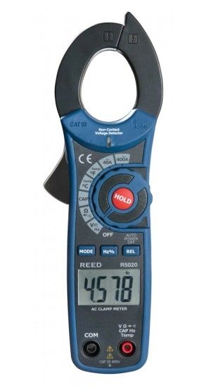 REED R5020 400A AC Clamp Meter with Temperature and Non-Contact Voltage Detector