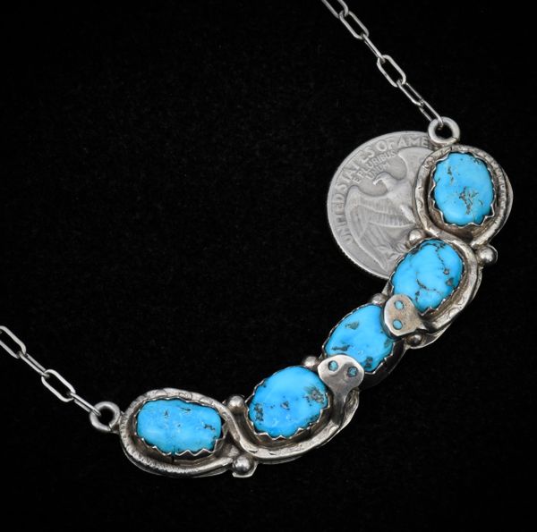 The original "bar" necklace by Effie C., Zuni. #1332