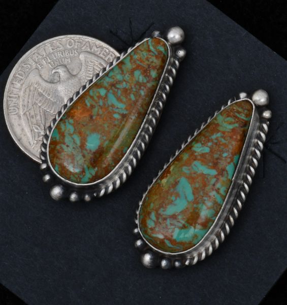 Elouise Kee Navajo teardrop earrings. #1558