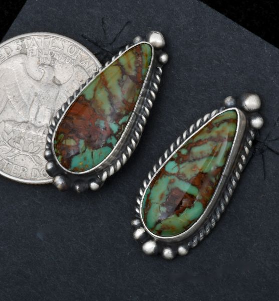 Elouise Kee Navajo stud earrings. #1585