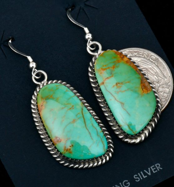 Elouise Kee Royston turquoise Navajo earrings. SOLD! #1722