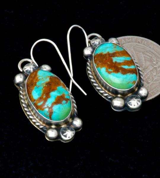 Augustine Largo' near-match Navajo earrings. #2358a