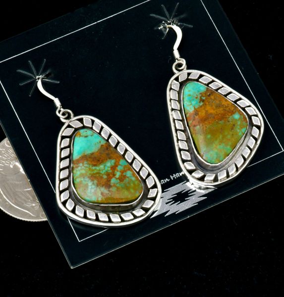 Colorful, nicely crafted Navajo earrings by Sharon McCarthy. SOLD!#2481