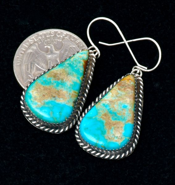 Dreamy blue turquoise Navajo earrings by Freda Martinez. SOLD! #2487