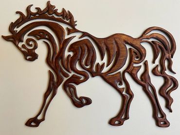 Ornate Horse carving