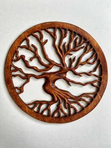 Twisted Tree of Life Carving