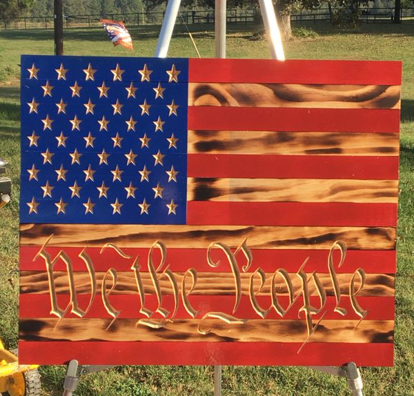 We The People American Flag 24"