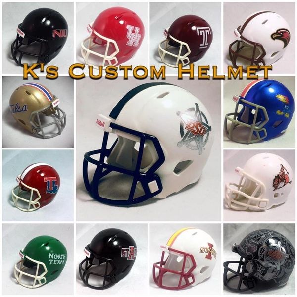Custom Pocket Pro Football Helmet (1 Helmet)