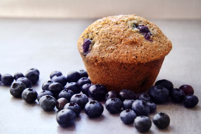 Vegan Blueberry and Poppyseed Muffins