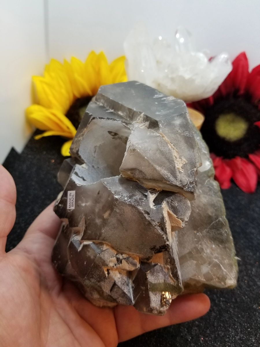 SMOKEY QUARTZ VOTIVE CANDLE HOLDER 2