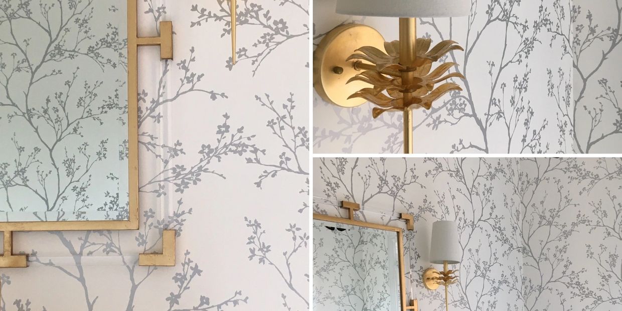 Wallpapered Room Collage