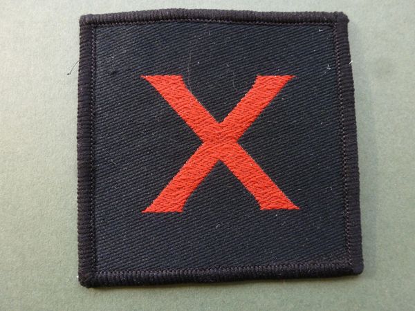 10 bn (black with red 'X') | British Military Badges