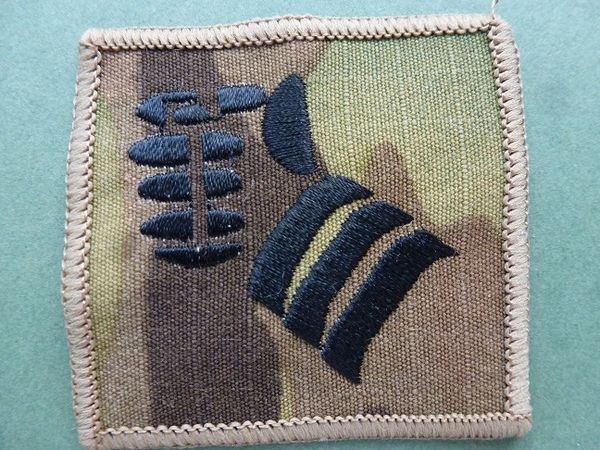 20 Armoured Brigade (black on multi-cam) | British Military Badges
