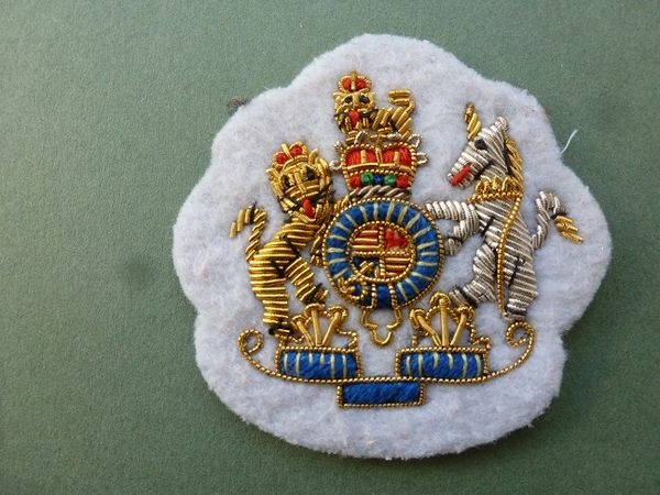 Gold on White (bullion) | British Military Badges