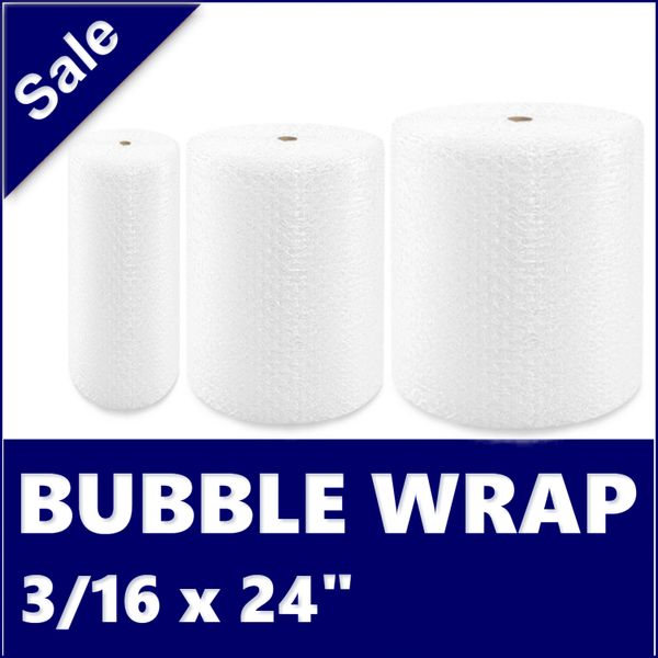 Large Bubble Wrap 3/16 x 24" Perforated Every 24"