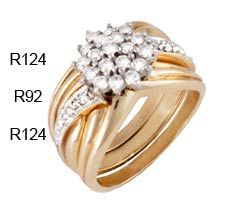 14K Gold 3 Ring Set