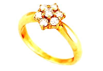 14K '7 Stone Cluster' Ring