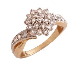 'Cluster' Diamond Band