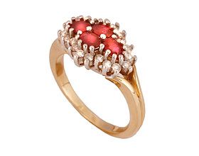 'Ruby/Diamond' Ring