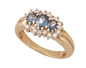 'Sapphire/Diamond' Ring