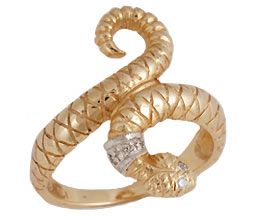 'Snake' Diamond Ring