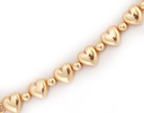'Gold Hearts 'Bracelet