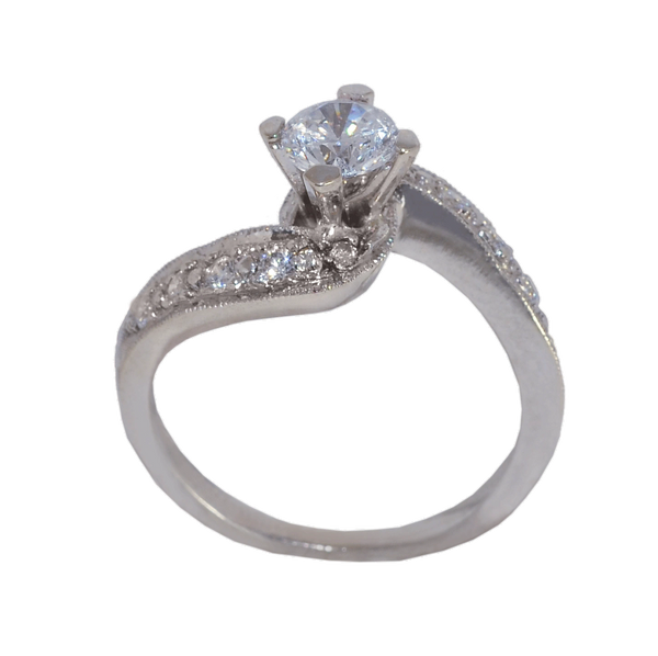 'Engagement' 14k W/Gold diamond Ring