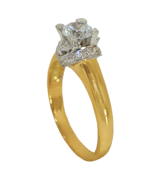 10k Diamond Engagement 'Ring' in Gold