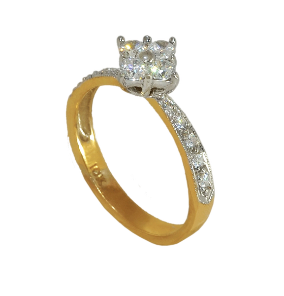 10k Diamond Engagement Ring