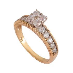 Diamond Stone Ring for Ladies