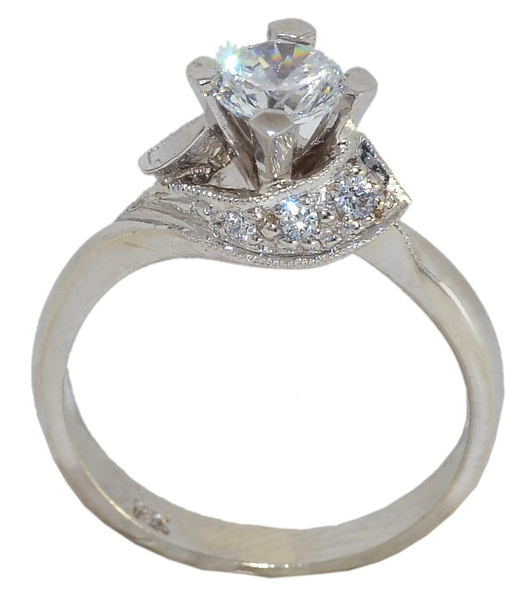 W/Gold 'Diamond' 14k Ring