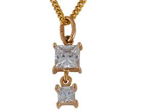 Double Drop Square Pendant