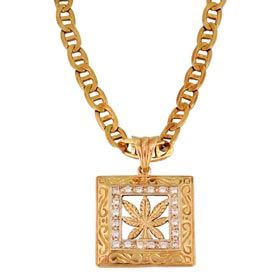 Gold Chain / C-Z Pendant